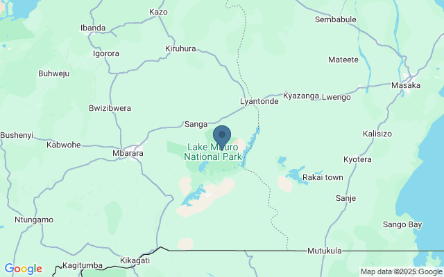 Kaart met locatie Lake Mburo National Park
